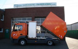 Quarta-Fahrzeugbau Hinterkipper Materialschrank